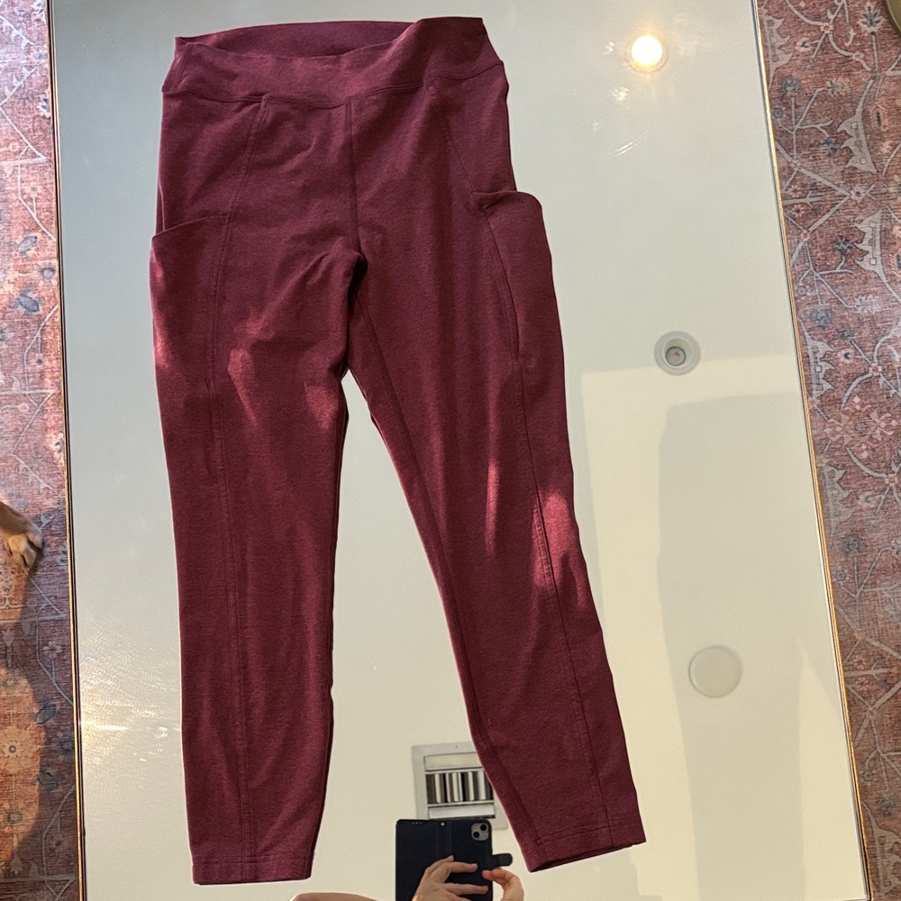 Lululemon Athletica Burgundy Skinny Pants